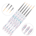 Brush Set | Clear Glitter Liner Art Brush (5in1) - Angelina Nail Supply NYC