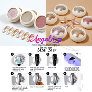 Chrome Mirror Powder Pigment Colorful 6 Colors Pack - Angelina Nail Supply NYC