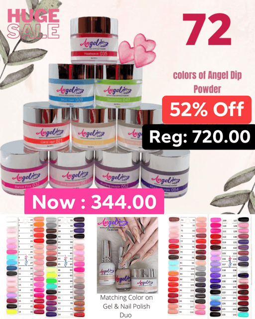 Combo 72 Colors Dip Powder - Angelina Nail Supply NYC