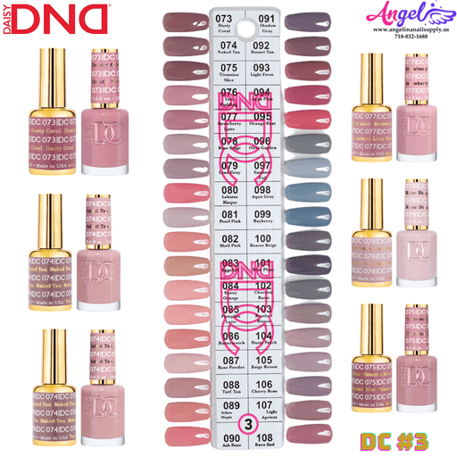 DC3 Collection #3 (Full Set 36 Colors #73 - #108) - Angelina Nail Supply NYC