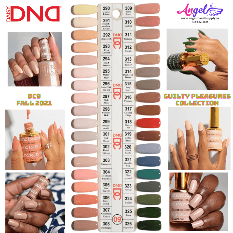 DC9 Fall 2021 Guilty Pleasures Collection (Full Set 36 colors #290 - #326) - Angelina Nail Supply NYC