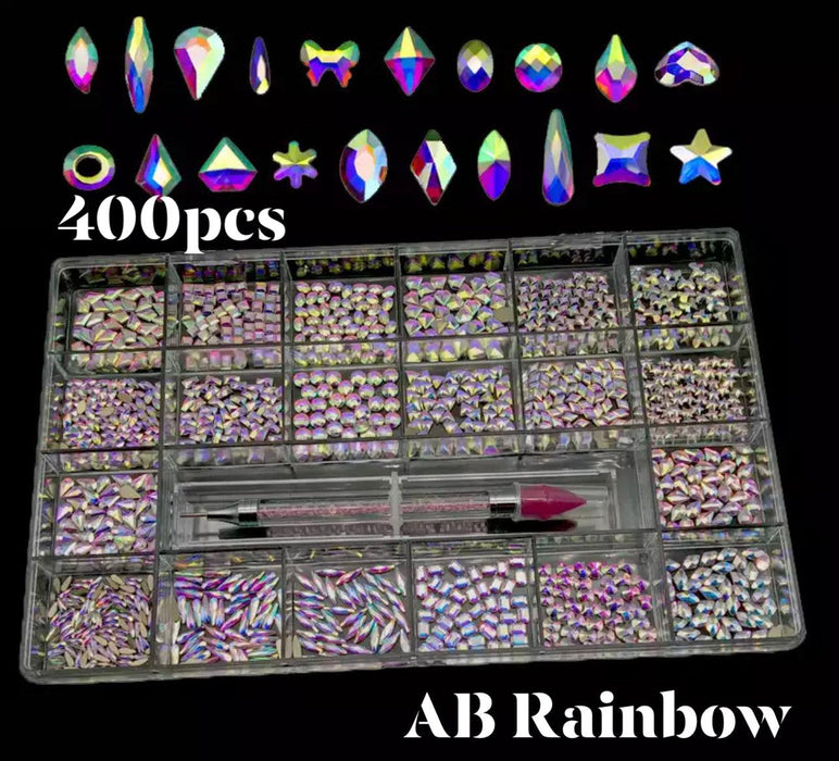 Diamond - Rhinestone Box set 400pcs - Angelina Nail Supply NYC