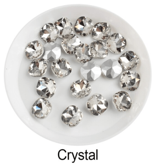 Diamond - Rhinestone | Single - Square | 8mm - 10mm - Angelina Nail Supply NYC