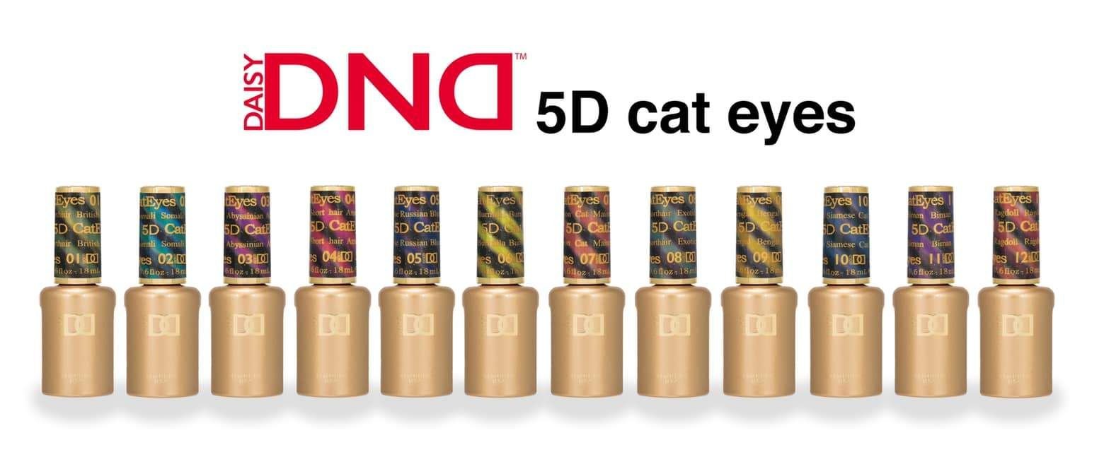 DND 5D Cateyes Full Set (12 colors) - Angelina Nail Supply NYC
