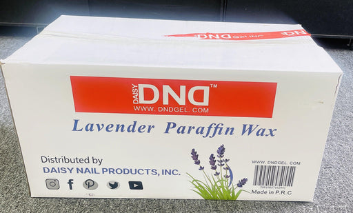 DND Paraffin Wax Lavender (box/36lbs) - Angelina Nail Supply NYC