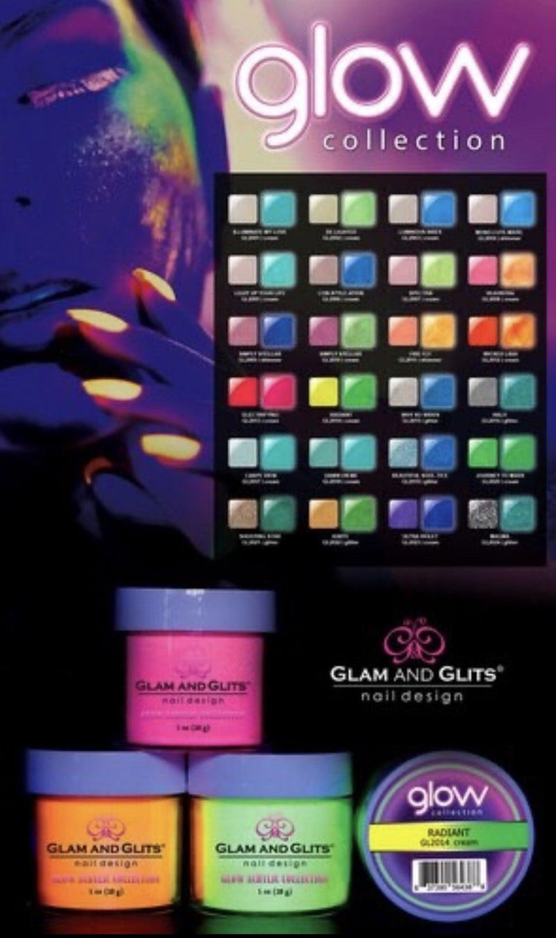 GLOW TO DARK POWDER | FULL SET 48 COLOR - Angelina Nail Supply NYC