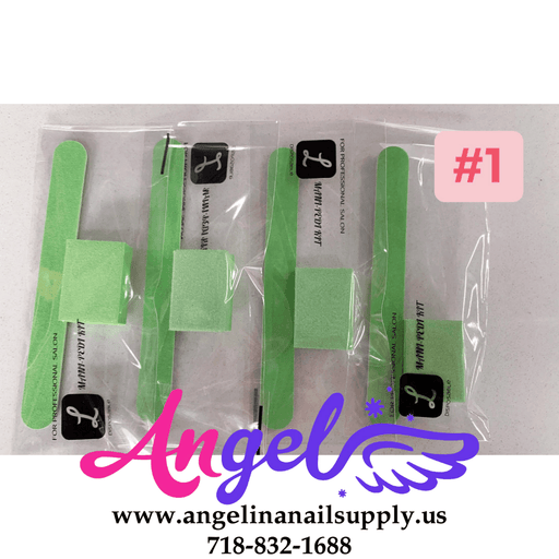 Green - Disposable Manicure Kit (2in1) - Angelina Nail Supply NYC