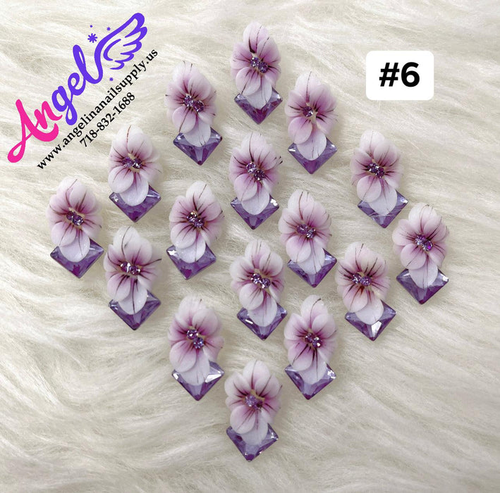 Handmade Nail 3D Flower (#01 - #010) - Angelina Nail Supply NYC