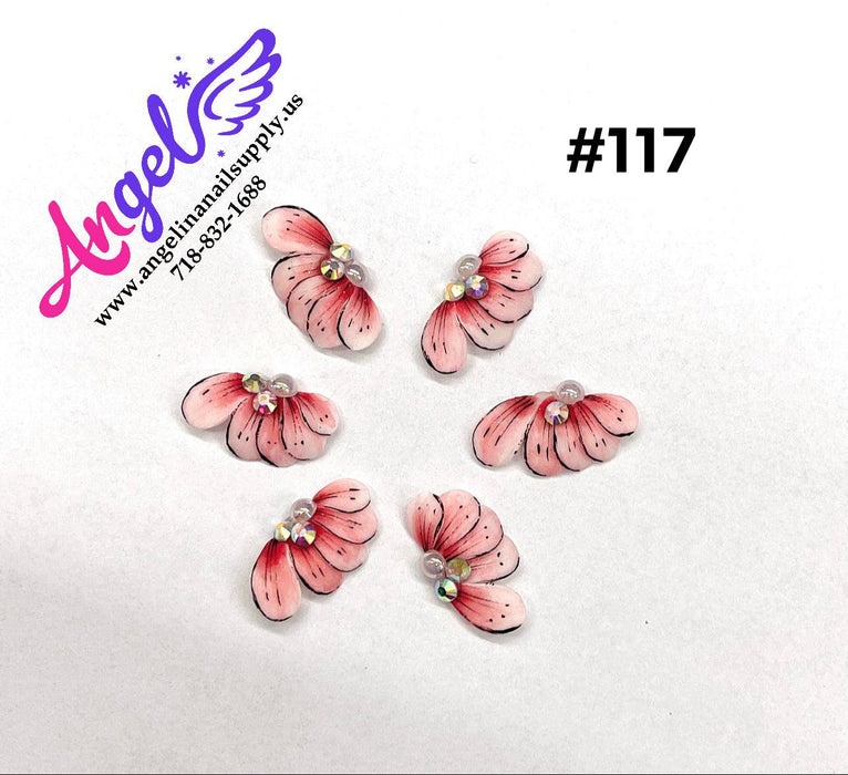 Handmade Nail 3D Flower (#111 - #120) - Angelina Nail Supply NYC