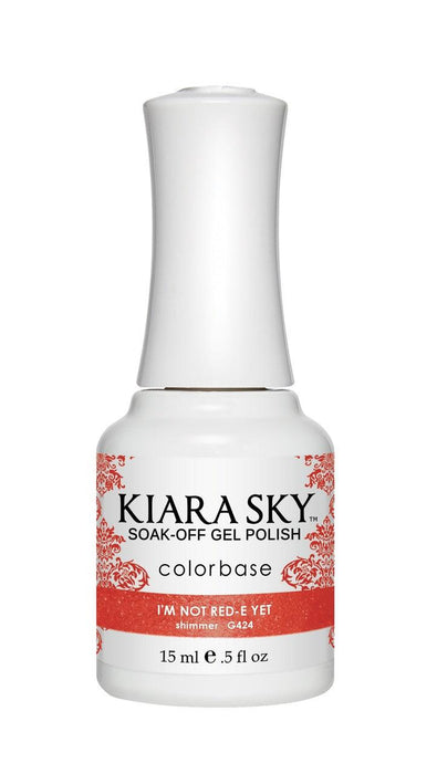 Kiara Sky Gel Color 424 I'm Not Red-E Yet - Angelina Nail Supply NYC
