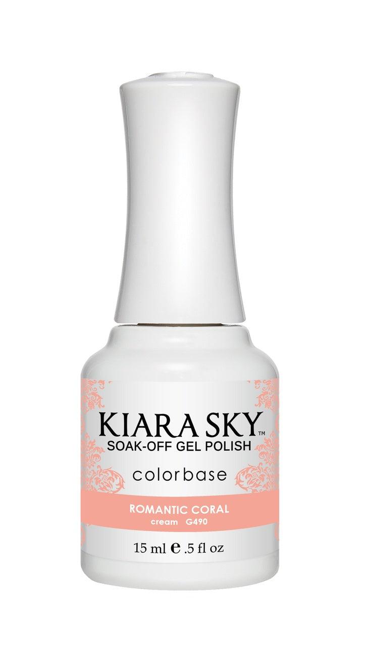 Kiara Sky Gel Color 490 Romatic Coral - Angelina Nail Supply NYC