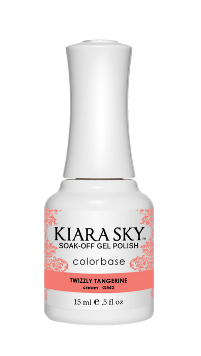 Kiara Sky Gel Color 542 Twizzly Tangerine - Angelina Nail Supply NYC