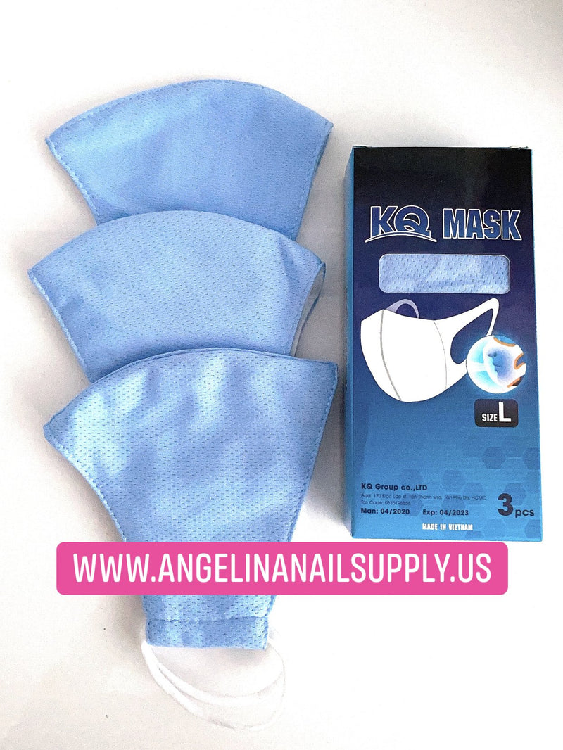 KQ Reusable Mask - Box / 3 PCS - Angelina Nail Supply NYC