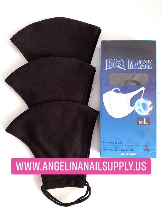 KQ Reusable Mask - Box / 3 PCS - Angelina Nail Supply NYC