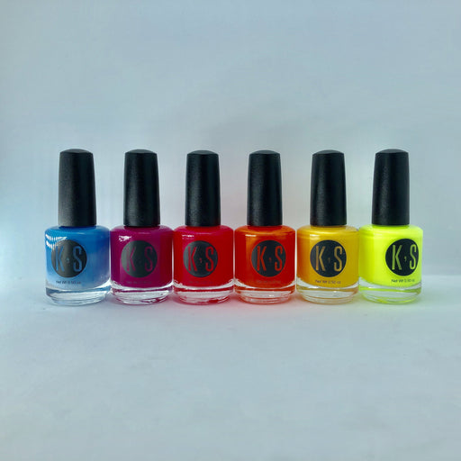 KS Nail Lacquer 6pcs mix colors - Angelina Nail Supply NYC