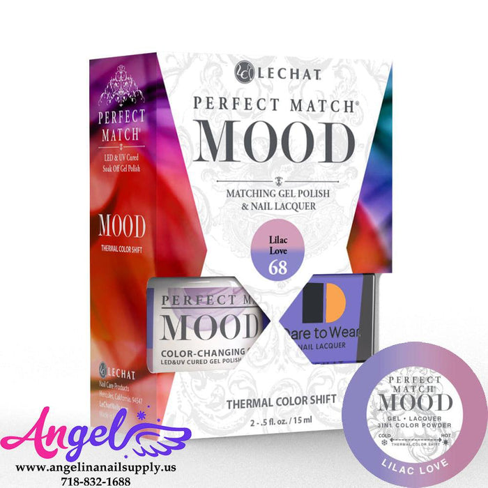 Lechat Mood Gel Duo 68 Lilac Love - Angelina Nail Supply NYC