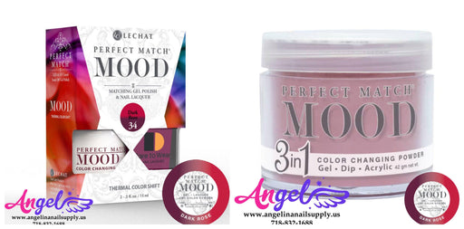 Lechat Perfect Match Mood 3in1 Combo 34 Dark Rose - Angelina Nail Supply NYC