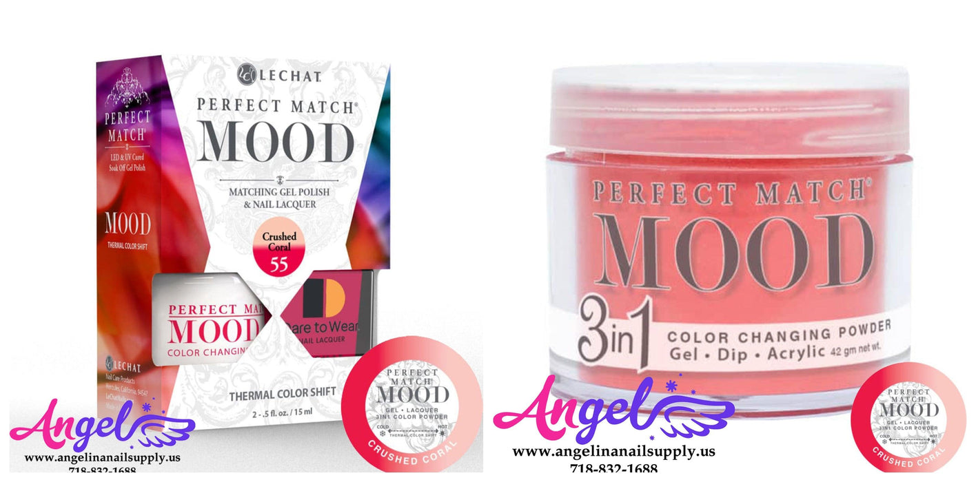 Lechat Perfect Match Mood 3in1 Combo 55 Crushed Coral - Angelina Nail Supply NYC