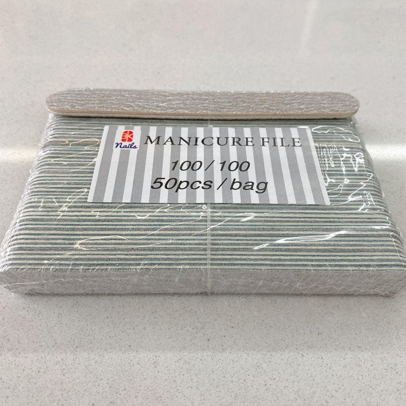 Nail File - Mini File Zebra 100/100 Box/100bags - Angelina Nail Supply NYC