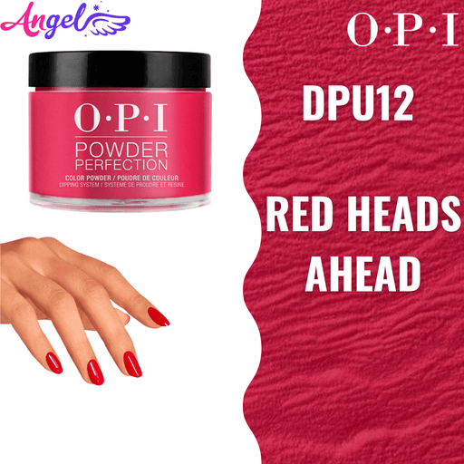 OPI Dip Powder DP U12 (U13G) Red Heads Ahead - Angelina Nail Supply NYC