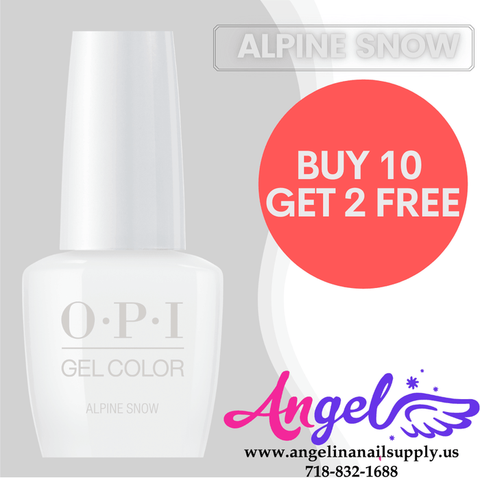 OPI Gel Color GC L00 ALPINE SNOW (Combo 10+2) - Angelina Nail Supply NYC