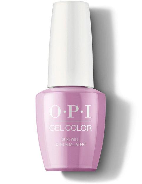 OPI Gel Color GC P31 SUZI WILL QUECHUA LATER! - Angelina Nail Supply NYC