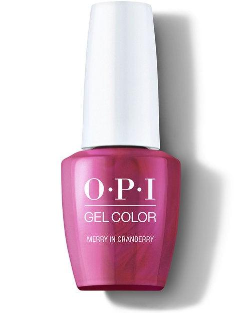 OPI Gel Color HP M07 MERRY IN CRANBERRY - Angelina Nail Supply NYC