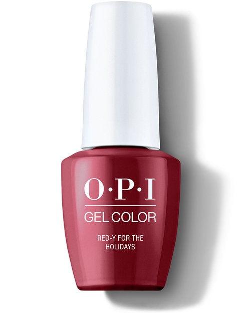 OPI Gel Color HP M08 RED-Y FOR THE HOLIDAYS - Angelina Nail Supply NYC