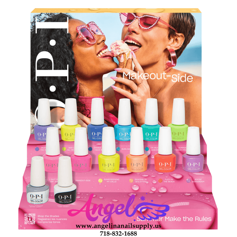 OPI Gel Color - Summer Make the Rules Collection 12 Colors & 1 Base Gel 1 Top Gel| Summer 2023 - Angelina Nail Supply NYC