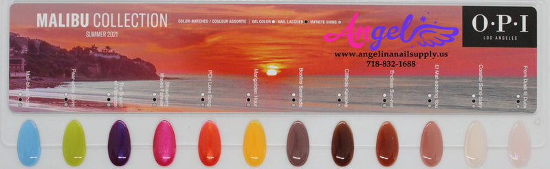 OPI Gel Colors - Malibu Collection 12 Colors | Summer 2021 - Angelina Nail Supply NYC