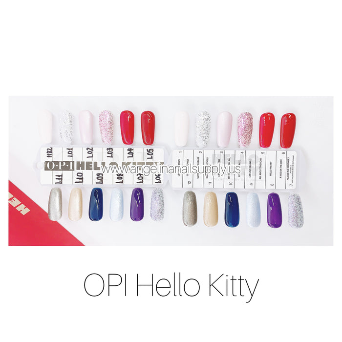 OPI HELLO KITTY - GEL COLLECTION 12 COLORS - Angelina Nail Supply NYC