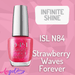 OPI Infinite Shine ISL N84 STRAWBERRY WAVES FOREVER - Angelina Nail Supply NYC