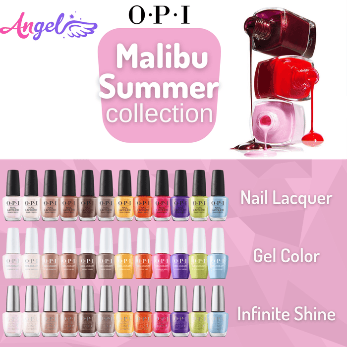 OPI Infinite Shine - Malibu Collection 12 Colors | Summer 2021 - Angelina Nail Supply NYC