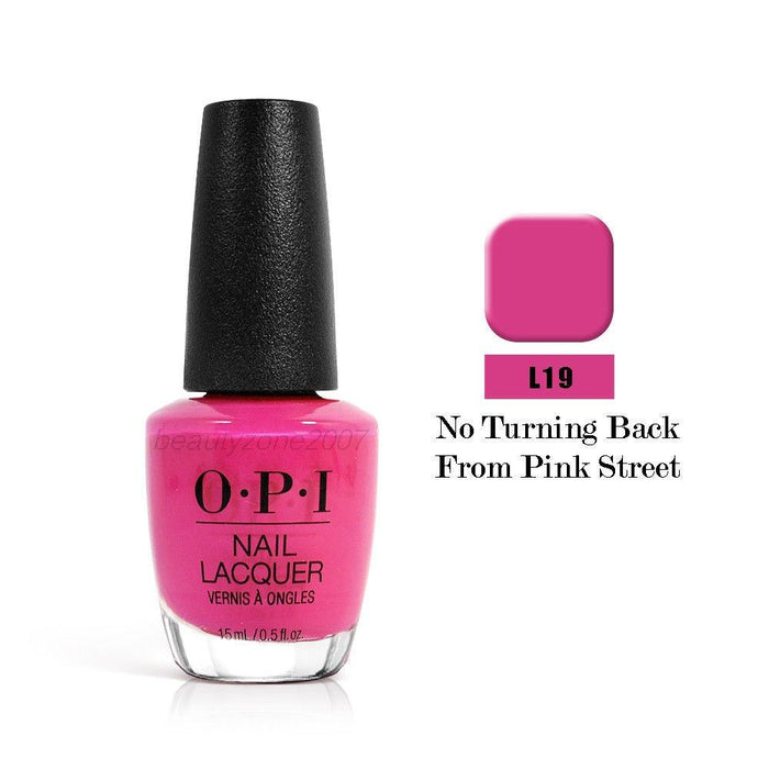 OPI Nail Lacquer NL L19 NO TURNING BACK FROM PINK STREET - Angelina Nail Supply NYC