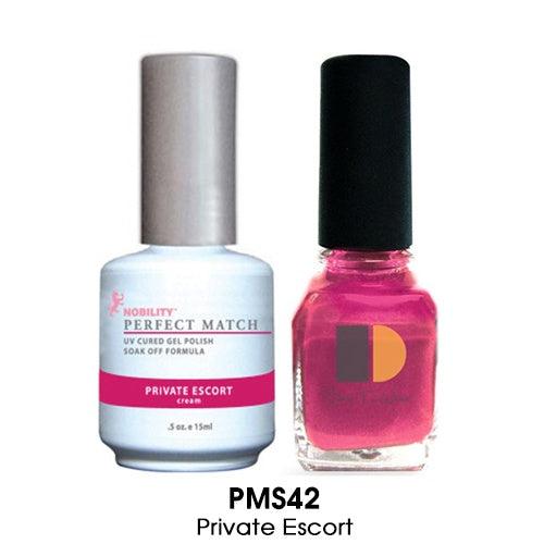 Perfect Match Gel Duo PMS 042 PRIVATE ESCORT - Angelina Nail Supply NYC