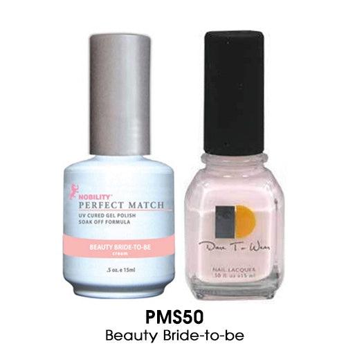 Perfect Match Gel Duo PMS 050 BEAUTY BRIDE-TO-BE - Angelina Nail Supply NYC