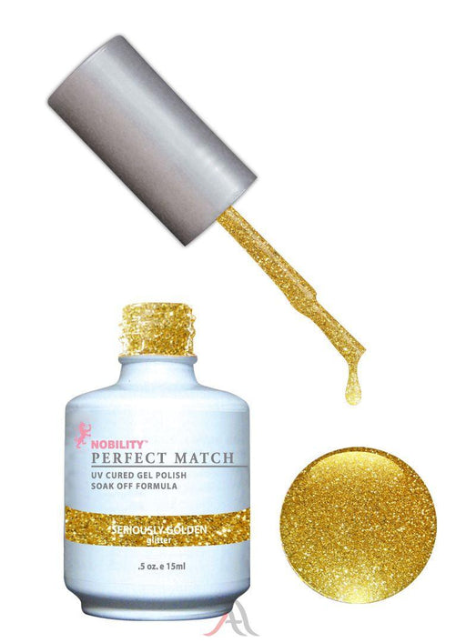 Perfect Match Gel Duo PMS 056 SERIOUSLY GOLDEN - Angelina Nail Supply NYC