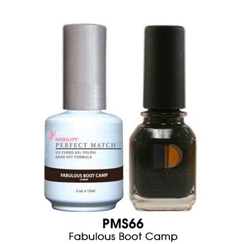 Perfect Match Gel Duo PMS 066 FABULOUS BOOT CAMP - Angelina Nail Supply NYC