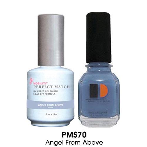 Perfect Match Gel Duo PMS 070 ANGEL FROM ABOVE - Angelina Nail Supply NYC