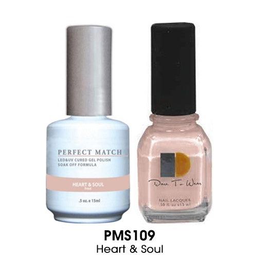 Perfect Match Gel Duo PMS 109 HEART & SOUL - Angelina Nail Supply NYC