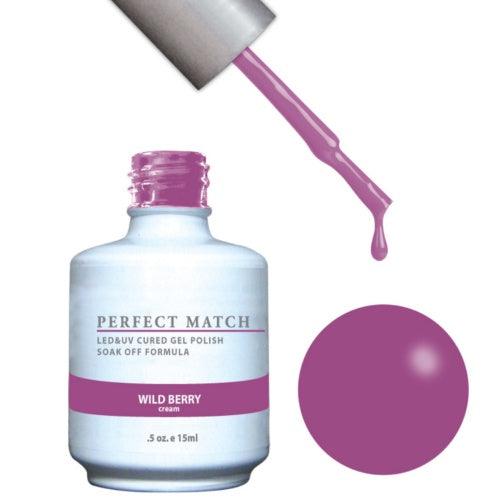 Perfect Match Gel Duo PMS 131 WILD BERRY - Angelina Nail Supply NYC