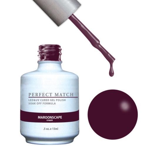 Perfect Match Gel Duo PMS 132 MAROONSCAPE - Angelina Nail Supply NYC