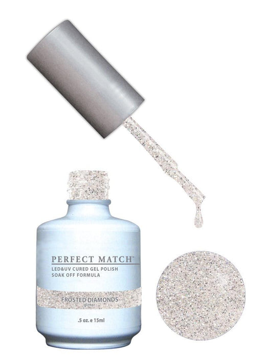Perfect Match Gel Duo PMS 163 FROSTED DIAMONDS - Angelina Nail Supply NYC