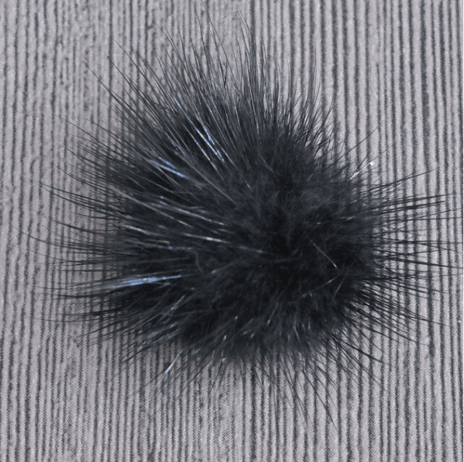 Pom Pom Fluffy Fur Balls Detachable Magnetic Nail Design (1pair) - Angelina Nail Supply NYC