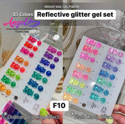 Reflective Glitter Gel Set - Angelina Nail Supply NYC