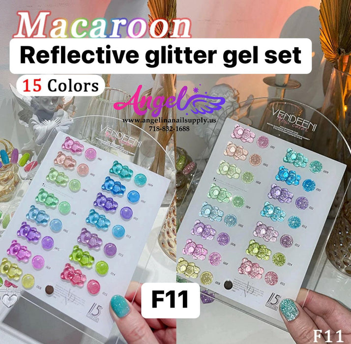 Reflective Glitter Gel Set - Angelina Nail Supply NYC