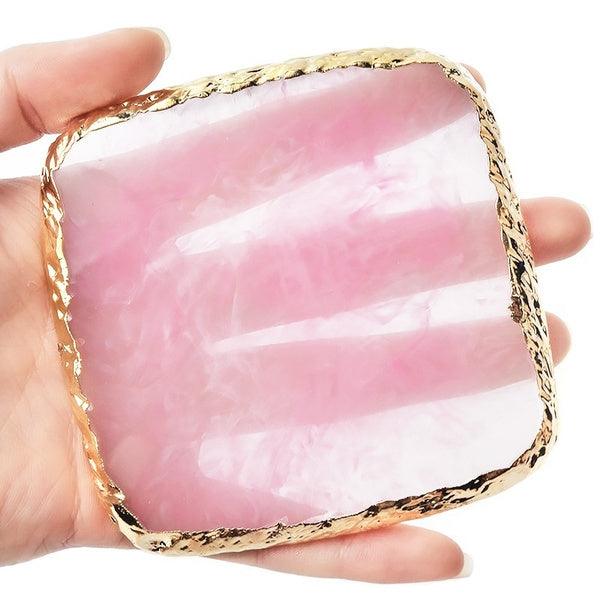 Resin Palette Agate Stone Dish | Tools For Color Mixing - Angelina Nail Supply NYC