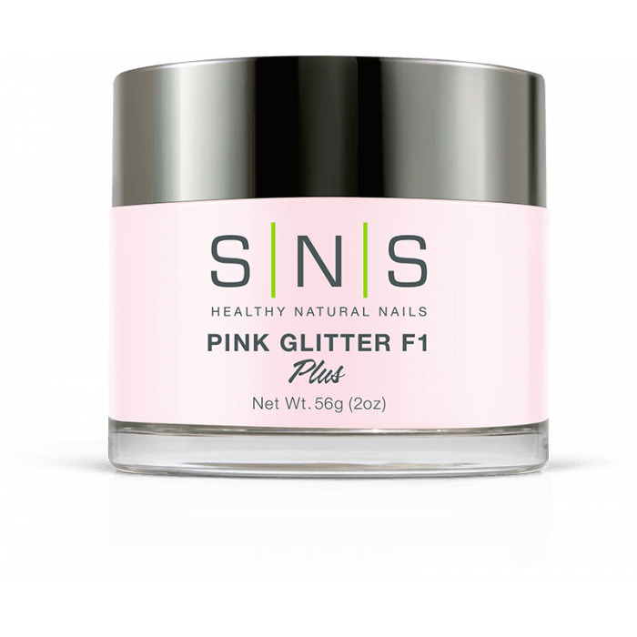 SNS Dip Powder Pink Glitter F1 - Angelina Nail Supply NYC