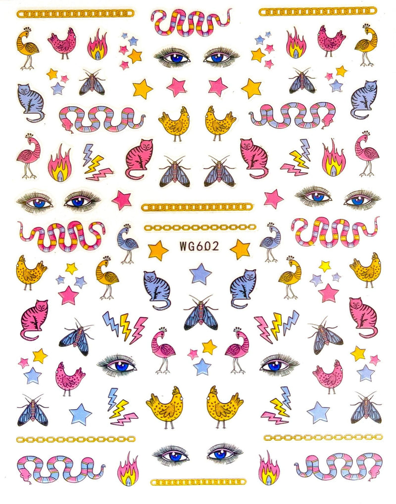 Sticker Cartoon - 2 - Angelina Nail Supply NYC