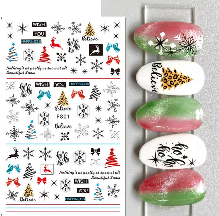Sticker Christmas - Angelina Nail Supply NYC